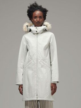 Ladies' Fitted Parka Icy Grey (LWJ-019)